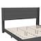 Flash Furniture Charcoal Queen Platform Bed with Headboard YK-1078-CHAR-K-GG - alternate 5